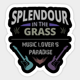 Splendour - The Music Lover's Paradise Sticker